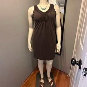 Brown Loft jersey dress